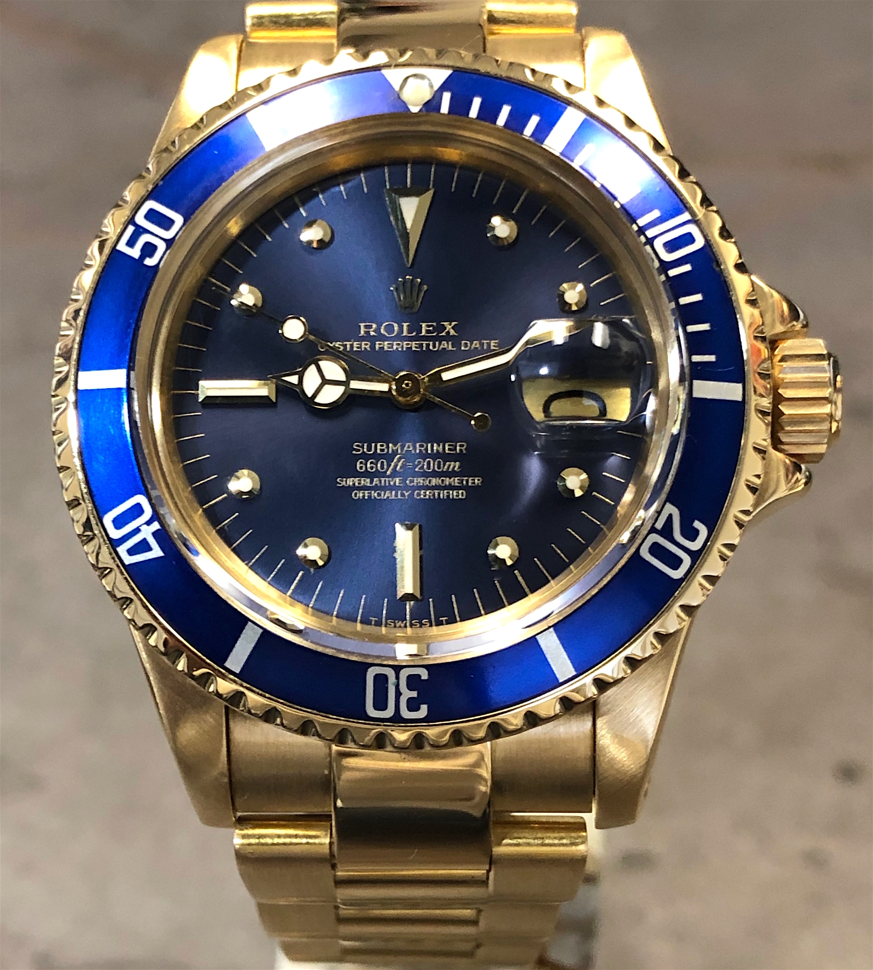 18k gold gubelin watch