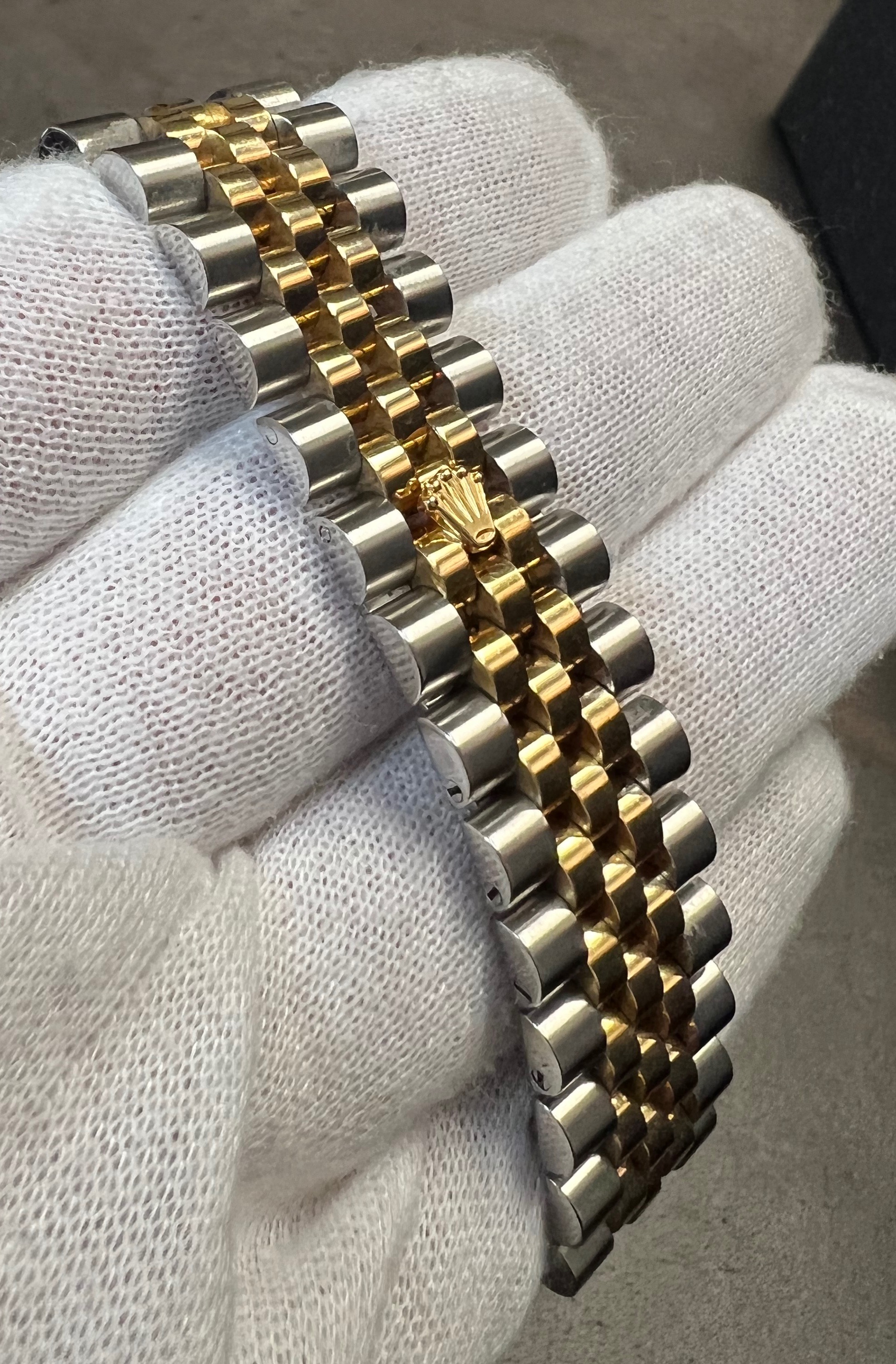 Rolex Datejust 36MM 116233 18K Yellow Gold/Steel Factory Onyx Diamond ...